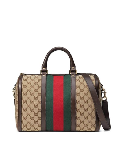 gucci bowling bag vintage|gucci embossed duffle bag.